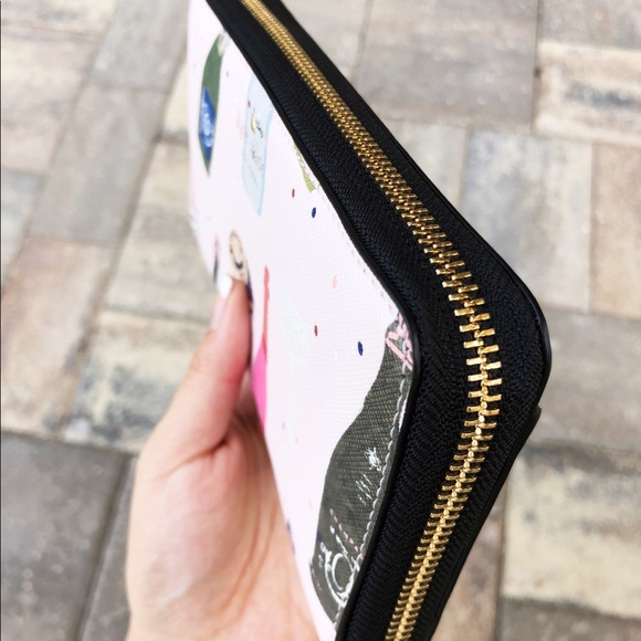 NWT Kate Spade Pink Lacey Zip Wallet Pink - Picture 2 of 5